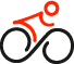 Icon Radfahren Rot